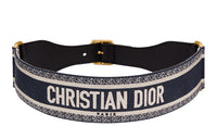 DIOR CHRISTIAN DIOR Letter Cotton Belt Unisex