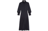 SAINT LAURENT Long-Sleeved Dresses Women's Blue
