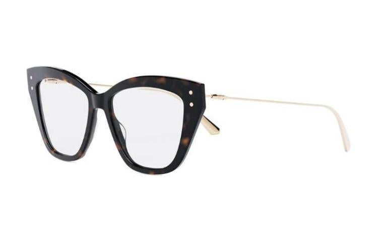 DIOR - Irregular Shape Eyeglass Frames Women's Tortoiseshell