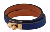 HERMES Kelly Bangles Women's Blue