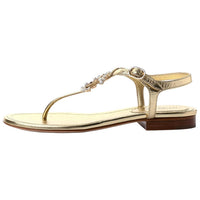 CHANEL Strap Sandals Women's Gold