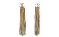 CHANEL Stud Earrings Women's Gold