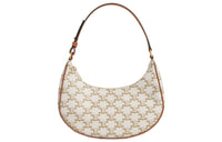CELINE AVA Cow Leather Shoulder Bag Regular Women's Candy Color & White