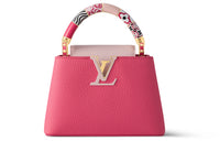 LOUIS VUITTON Capucines Taurillon Leather Capusin Shoulder Crossbody Handbag Mini Women's Pink