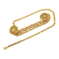 CHANEL Pre-Owned Logo Sun Medallion Chain-link Belt
