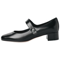 DIOR Block Heel Mary Jane Shoes 3cm Women's Black
