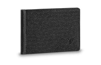 LOUIS VUITTON Cow Leather Wallet Men's Black