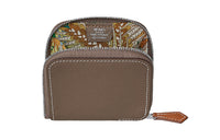 HERMES Epsom Leather Wallets Coin Purses Women's Elephant Gray