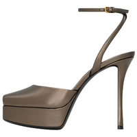 SAINT LAURENT Scandale Slim Heel High Heels 11cm Women's Copper