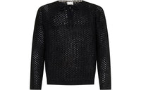 SAINT LAURENT Lace Up Drawstring Sweater