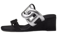 HERMES Figari Stylish Sandals Women's Silver