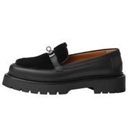 HERMES Loafers Women's Black