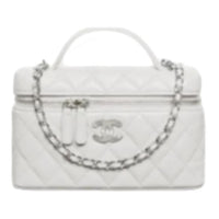 CHANEL Calfskin Shoulder Bag, Crossbody Bag, Handbag Women's Gray