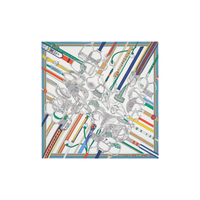 HERMES Silk Scarves Women's Multicolor