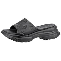 LOUIS VUITTON Pool 55 Slide Slippers Women's Black