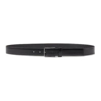 Loro Piana Cow Leather Leather Belts Men's Black 3CM