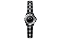 CHANEL Wrist Watch Quartz Movement Ceramic Stainless Steel Strap Black Dial Women's
