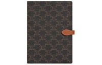 CELINE Logo Print Cow Leather Medium Size Laptop Sleeve Tawny 15.5*21.5*1cm Laptops