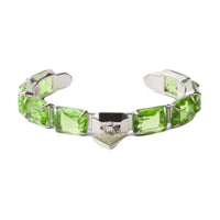 PRADA Enamel Crystal Metal Bracelets Women's Green