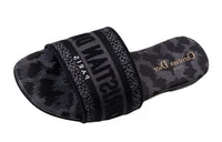 DIOR Dway Slide Slippers Women's Black