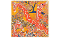 HERMES Silk Scarves Women's Orange