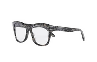 DIOR Acetate Irregular Shape Eyeglass Frames Unisex Gray