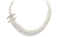 CHANEL 22c Early Spring Necklaces Women's Pearl White