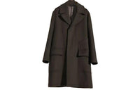 HERMES Coats Coat Men's Black Gray Color