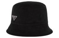PRADA Cotton Bucket Hats Men's Black