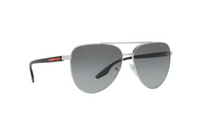 PRADA Metal Acetate Aviator Sunglasses Men's Silver