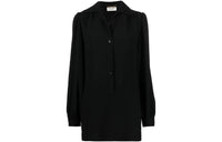 SAINT LAURENT FW22 Long Sleeved Dress Women's Black