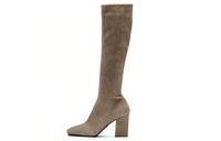 PRADA Knee High Boots 8.5cm Women's Brown