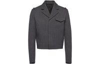 PRADA Jackets Men Gray