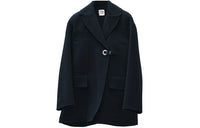HERMES Velvet Jackets Women's Dark Blue