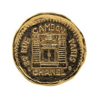 CHANEL 1970-1980 Plated 31 Rue Cambon Costume Brooch