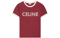CELINE T-Shirts Men Grape Red