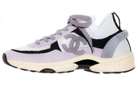 CHANEL 22C Sneakers White Black Purple Women's