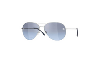 CHANEL Plastic Aviator Sunglasses Women's Silver