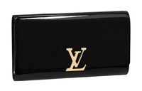 LOUIS VUITTON Smooth Calfskin Clutch Women's Black