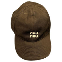 MIU MIU Logo embroidered Cap
