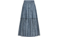 DIOR Casual Long Skirts Women's Blue