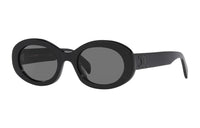 CELINE Acetate Oval Sunglasses Women's Black