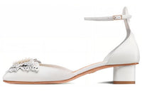 DIOR Dior Tale Chunky Heel High Heels 3.5cm Women's White