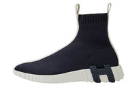 HERMES Fun High-Top Sports Casual Shoes Women's Dark Blue