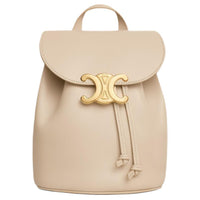 CELINE Calfskin Backpack Women's Natural