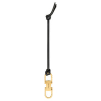 SAINT LAURENT Brass Cow Leather Keychains Men's Gold