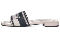 PRADA Quick Dry Slide Slippers Women's Black Beige