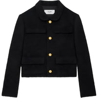 CELINE Saint Germain Jacket In Bouclette Natté