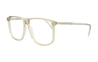 SAINT LAURENT Acetate Irregular Shape Eyeglass Frames Unisex Ecru