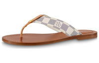 LOUIS VUITTON Quiet Flip Flops Women's Beige